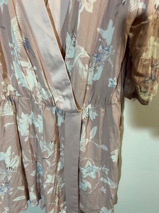 Vestido rosa floral Primark talla 48