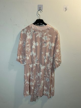 Vestido rosa floral Primark talla 48