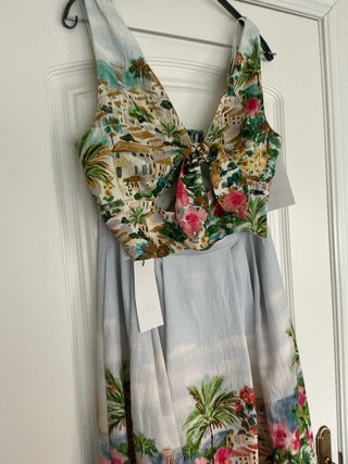 Conjunto Zara Top y Falda Estampado