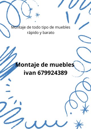 Montaje muebles
