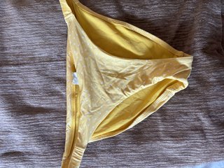Braga bikini amarillo lunares