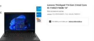 Portátil Lenovo Thinkpad T14 Gen2 11th Gen 512GB S
