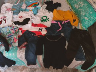 Lote Ropa Niña: 6 Sudaderas, 1 Chaqueta, 1 Jersey,