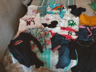 Lote Ropa Niña: 6 Sudaderas, 1 Chaqueta, 1 Jersey,