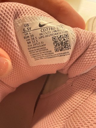 Zapatillas Nike Blancas y Rosas Talla 39