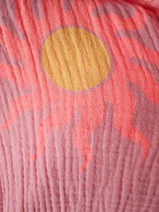 Camisa gasa algodón sol fluo