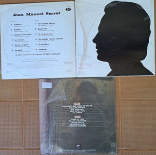 Lote vinilos Joan Manuel Serrat y Joaquín Sabina
