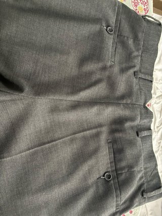 Pantalón de vestir gris hombre
