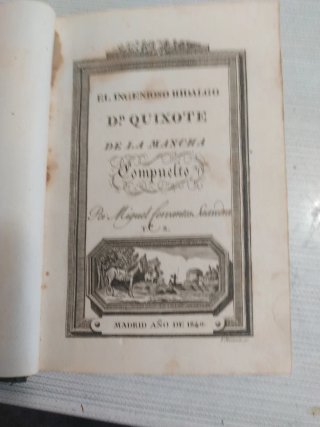 6 libros Don Quijote muy antiguos