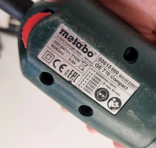Metabo GE 710 Compact Amoladora recta profesional