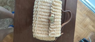 Bolso Zara tejido pequeño