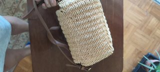 Bolso Zara tejido pequeño
