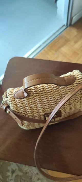 Bolso Zara tejido pequeño