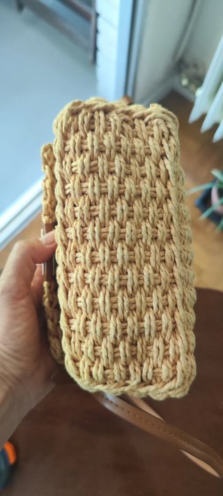 Bolso Zara tejido pequeño