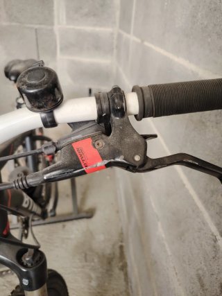 Bicicleta de montaña con rodillo