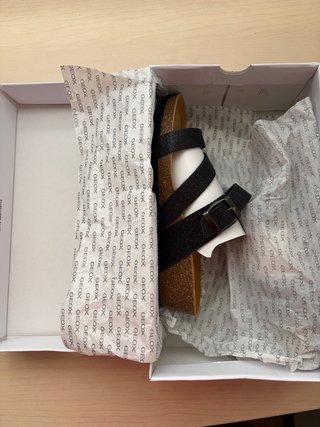 Sandalias Geox negras mujer
