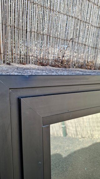 Ventana Usada de aluminio Cortizo antracita 85x105