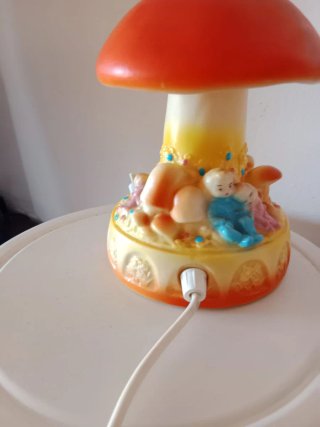 Lampada vintage fungo con orsetti