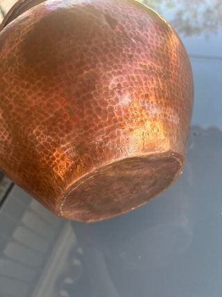 Olla antigua de cobre original