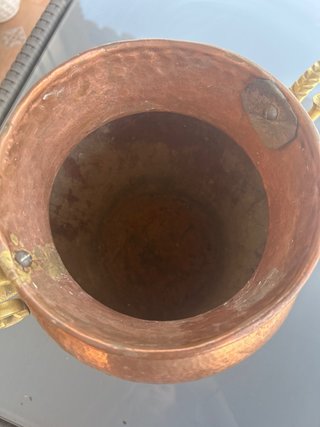 Olla antigua de cobre original