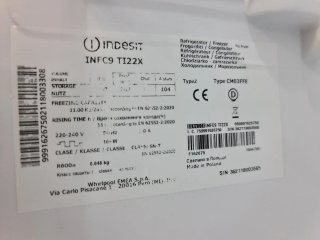 Nevera Indesit A+++