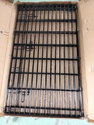 Parque de metal plegable para perros 107 cm