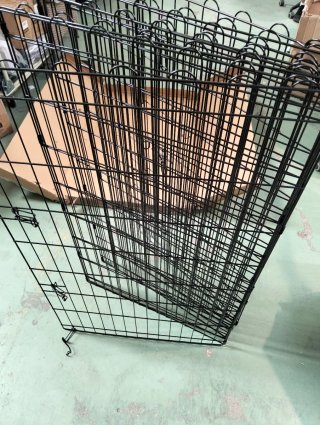 Parque de metal plegable para perros 107 cm