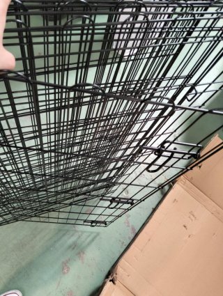 Parque de metal plegable para perros 107 cm