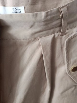 Pantalón Sfera Beige Talla M/38 Impecable