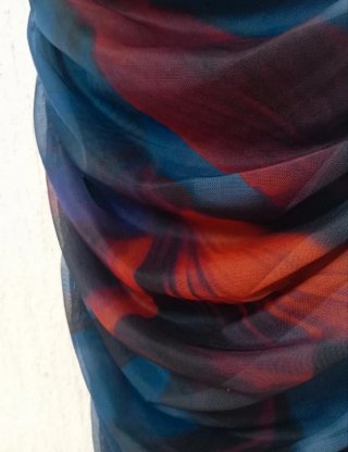 Vestido Zara sin mangas gasa estampado
