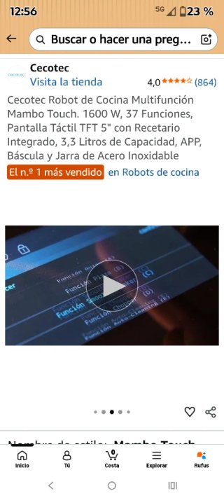 Robot de Cocina Cecotec Mambo Touch