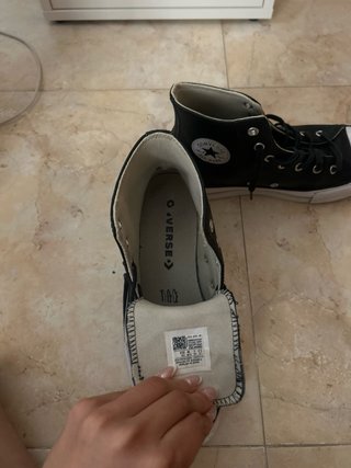 Converse Cuero Negras Mujer Talla 38