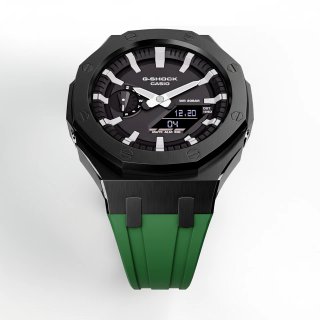 Casioak GA-2100 Mod Negro Metal Verde