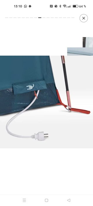 Carpa Decathlon Azul y Blanca
