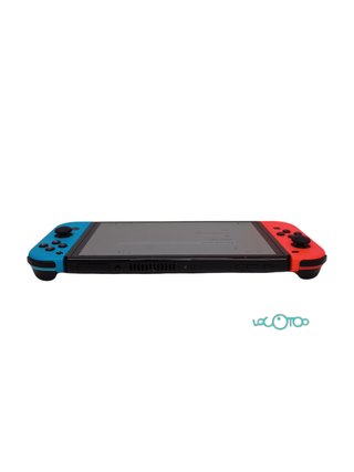 Console Nintendo Switch OLED con controller rossi e blu