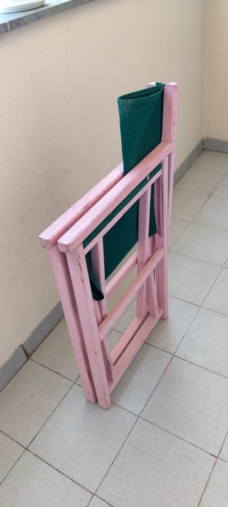 Silla Director Vintage Madera y Loneta