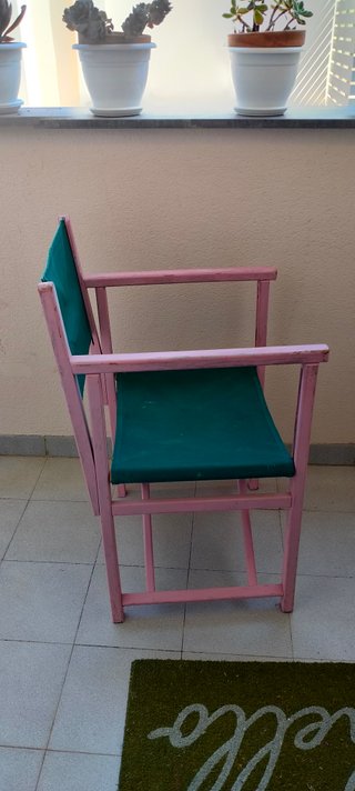 Silla Director Vintage Madera y Loneta
