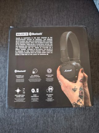 Auriculares Marshall Major III Bluetooth Negros