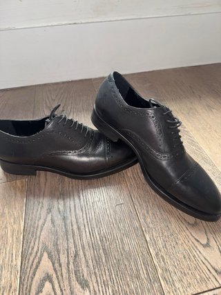 Zapatos Zara Piel Negra Talla 43