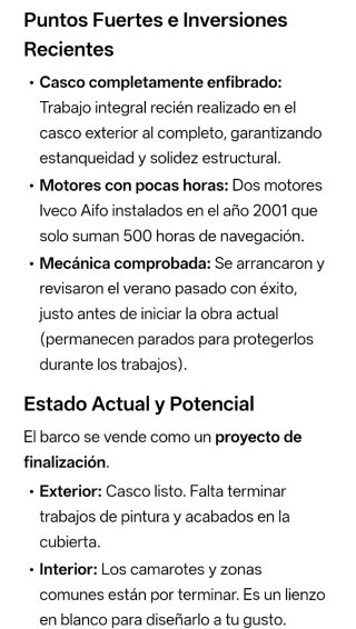 Yate Orozco 42 (Especial Proyectos / Casa Flotante