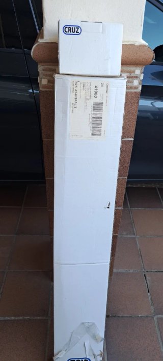Baca Cruz para coche Barras Aluminio + Kit