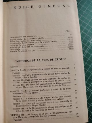 MISTERIOS DE LA VIDA DE CRISTO. V. I