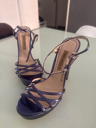 Zapatos de tacón Zara azul/morado