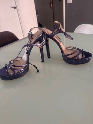 Zapatos de tacón Zara azul/morado