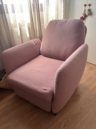 Sillón reclinable rosa IKEA