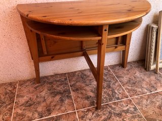 Mesa plegable madera maciza