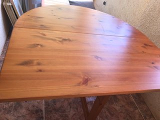 Mesa plegable madera maciza