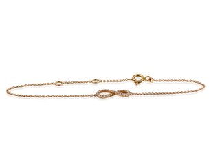 Pulsera infinito circonitas oro 18k - ref.15350