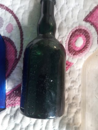 Lote 6 Botellas Antiguas Cristal + Maletín