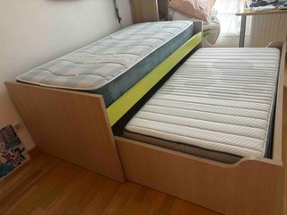 Cama nido juvenil 90x190 con 2 colchones